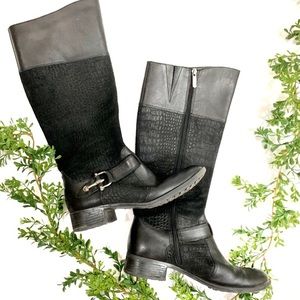 Circa Joan & David Black Takara Riding Boots